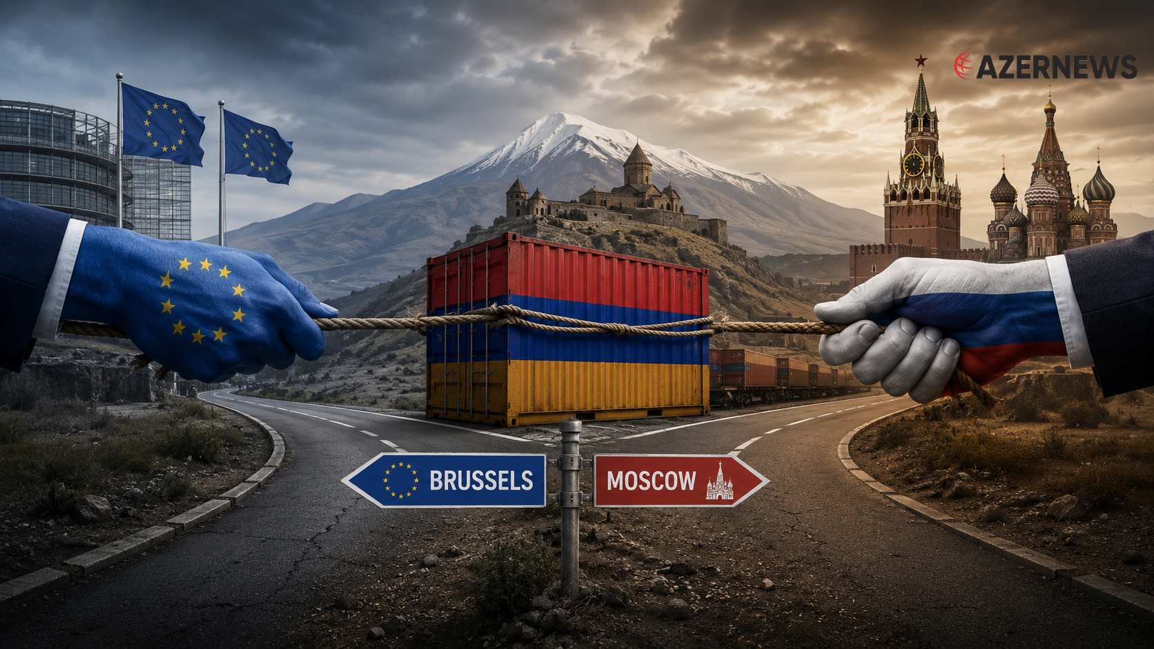 Between Brussels and Moscow, Armenia's trade policy becomes proxy war